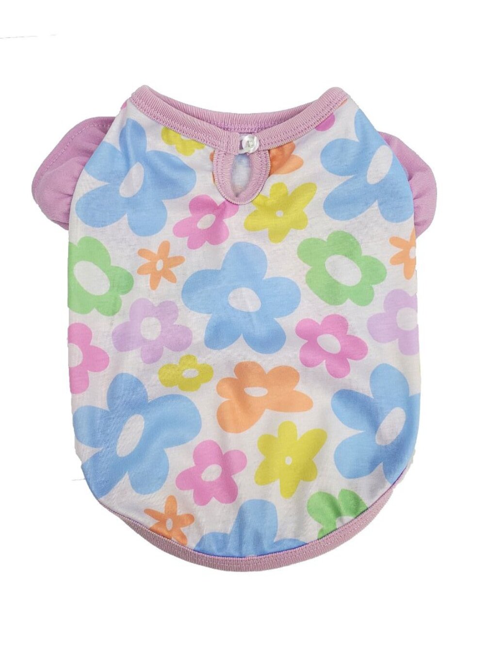 Pastel Flower Ruffle Shirt - Picture 2 of 3